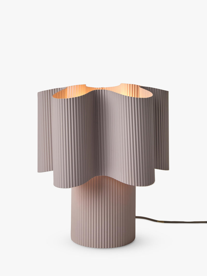 MADE Sydney pleated table lamp in lilac, UK version