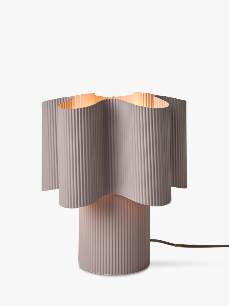 MADE Sydney pleated table lamp in lilac, UK version