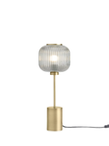 MADE Briz textured glass table lamp grey - British product