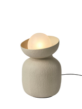 John Lewis MADE Vera Textured Ceramic Floor Lamp, Cream- Buy online at McGrocer