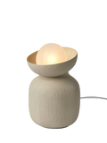 MADE Vera textured ceramic floor lamp cream, UK version