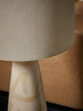 MADE Vince floor lamp cream tapered ceramic base, imported from the UK
