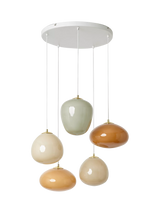 John Lewis MADE Adrienne 5 Light Cluster Pendant Ceiling Light, Cream- Buy online at McGrocer