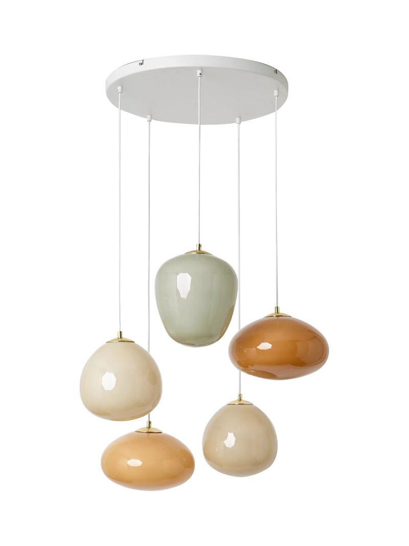 MADE Adrienne cluster pendant ceiling light in cream (British brand)