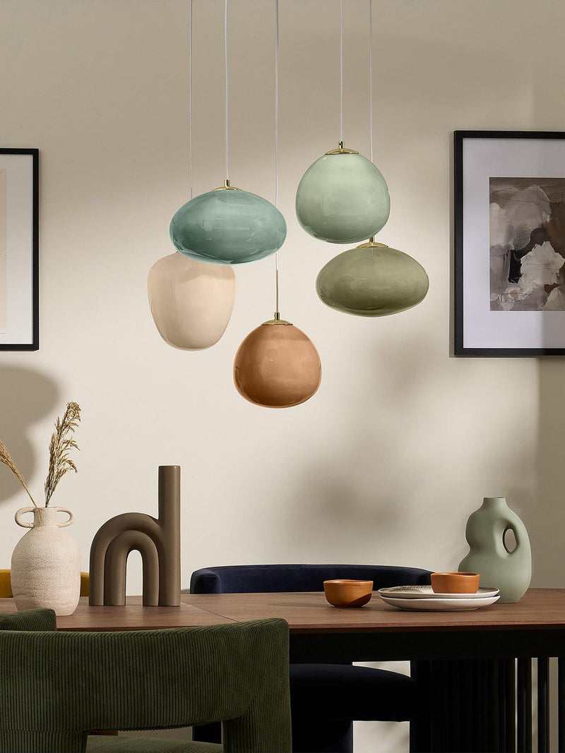 MADE Adrienne green pendant ceiling light - British product