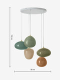 MADE Adrienne green pendant ceiling light - British product