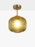 MADE Briz green textured glass ceiling light (British brand)