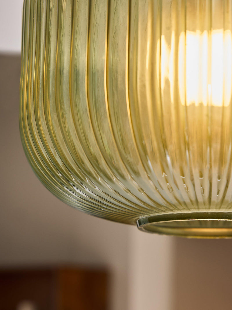 MADE Briz green textured glass ceiling light (British brand)