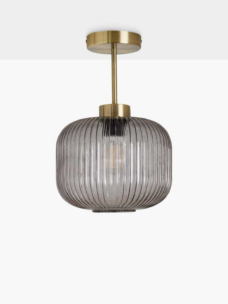 MADE ceiling light textured glass grey 31cm, imported from the UK
