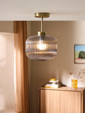 MADE ceiling light textured glass grey 31cm, imported from the UK
