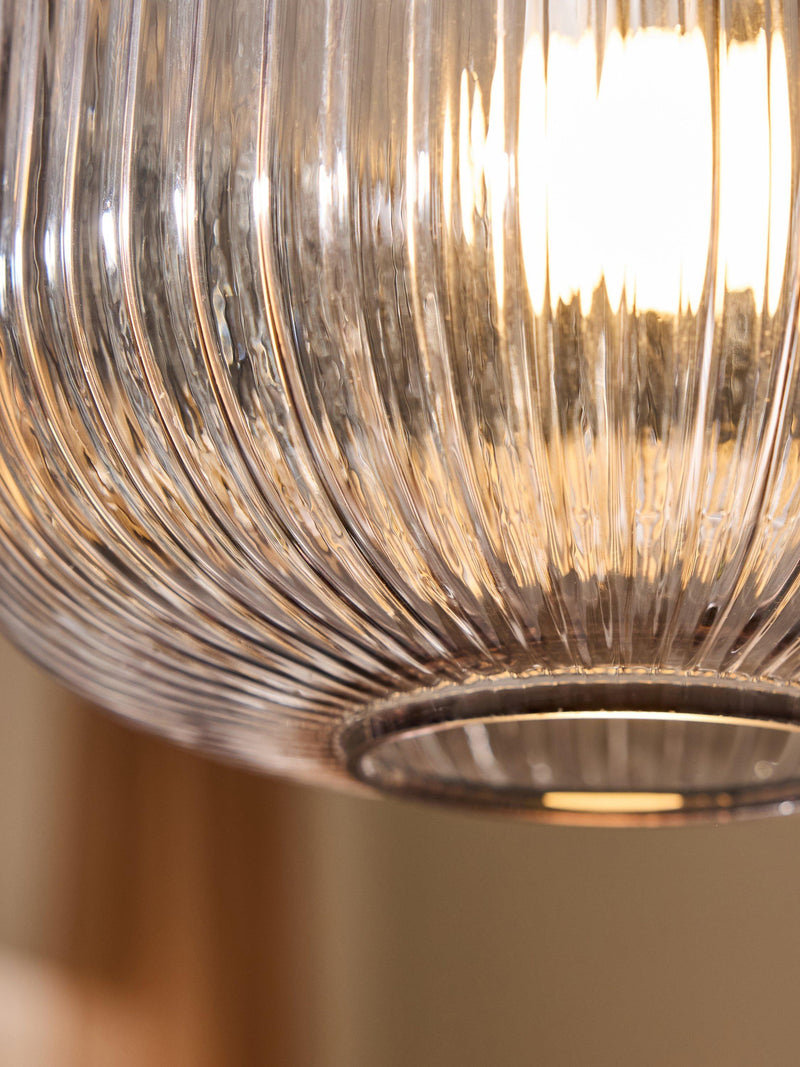 MADE ceiling light textured glass grey 31cm, imported from the UK