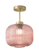 John Lewis MADE Briz Semi-Flush Textured Glass Pendant Ceiling Light- Buy online at McGrocer