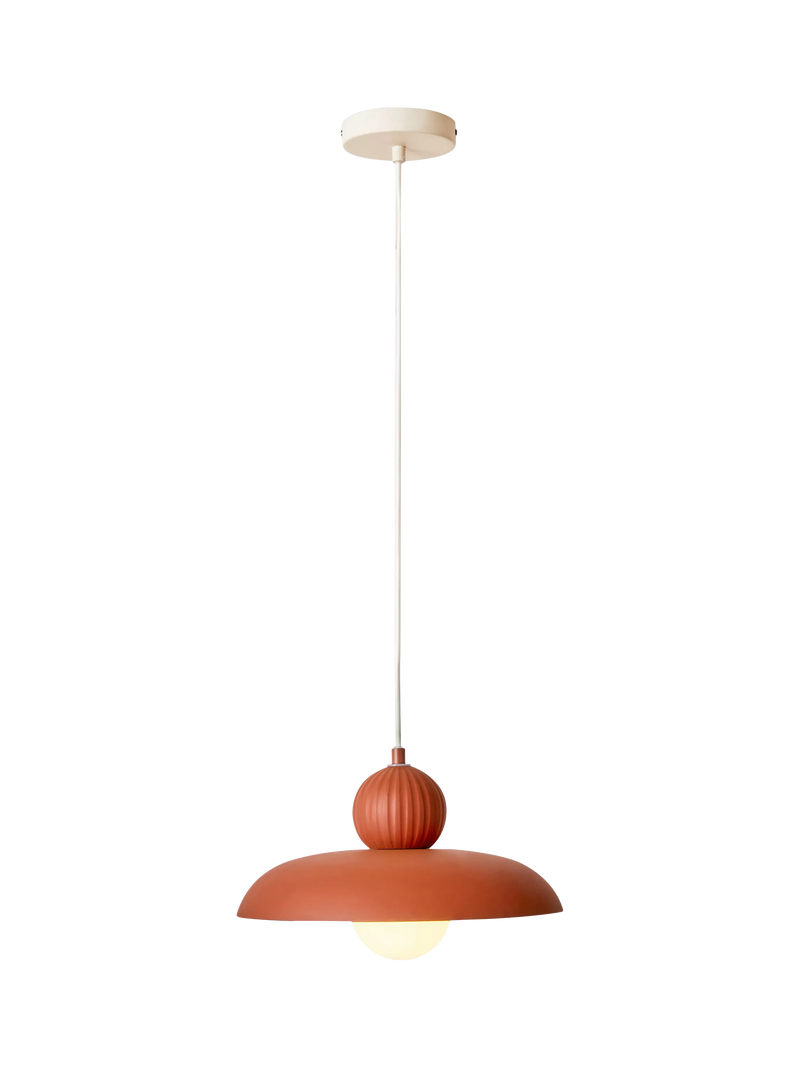 MADE Eliya red pendant ceiling light, imported from the UK