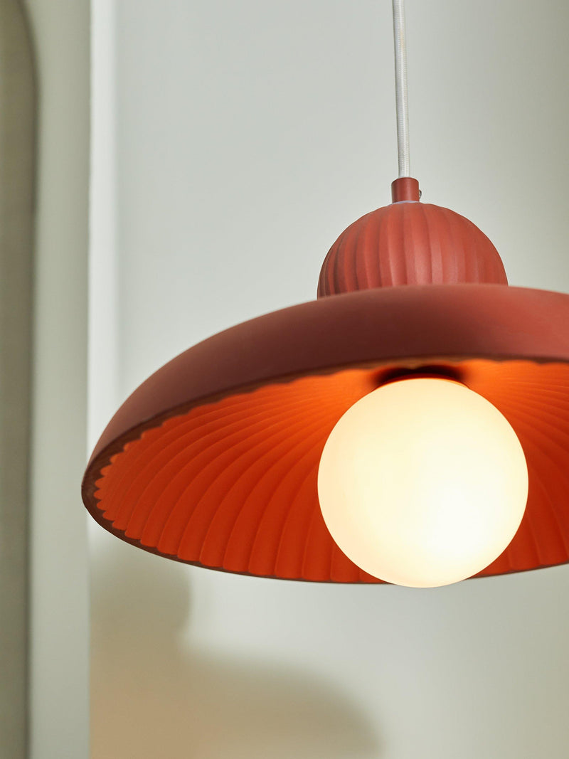 MADE Eliya red pendant ceiling light, imported from the UK