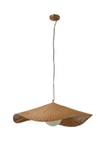 MADE Matara cream woven bamboo pendant light 90cm - UK version