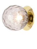 MADE Ilaria bathroom wall light with brass base, UK version