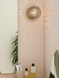 MADE Ilaria bathroom wall light with brass base, UK version