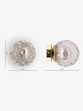 MADE Ilaria bathroom wall light with brass base, UK version