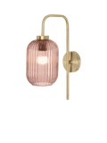 MADE Briz pink wall light textured glass (British brand)