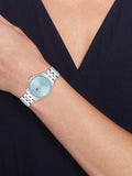 Tommy Hilfiger women's watch blue dial stainless steel strap 30mm (British brand)