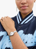 Coach Sammy watch oval stainless steel white dial, imported from the UK