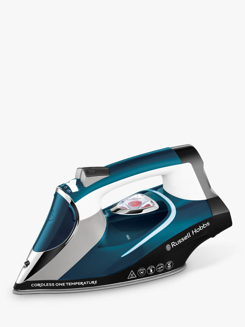 Russell Hobbs cordless iron One Temperature blue (British brand)