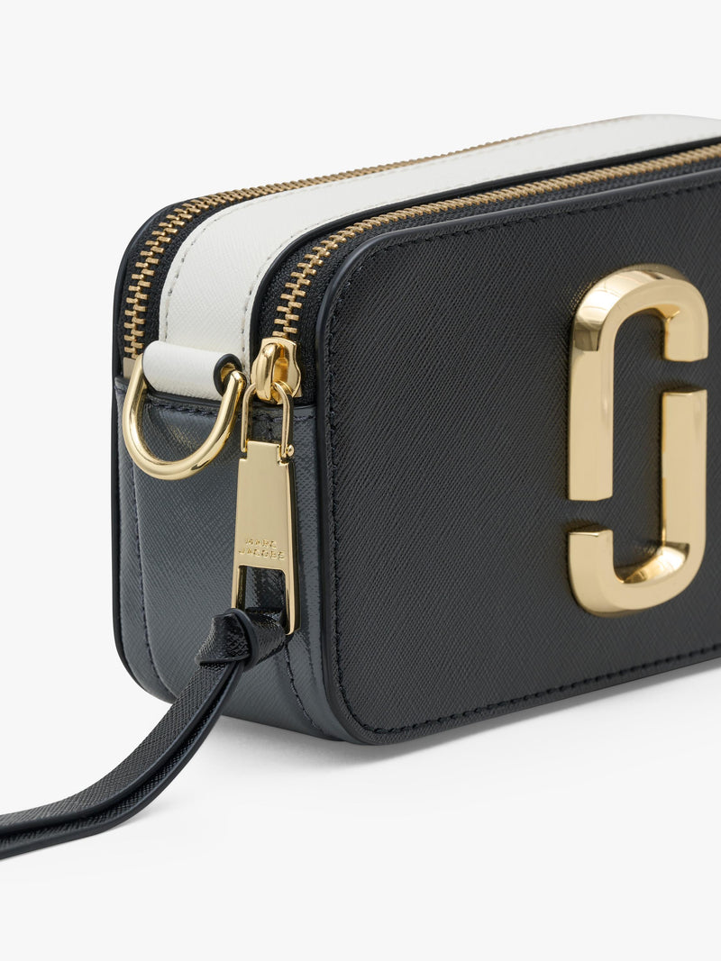 Marc Jacobs Snapshot Umhängetasche aus schwarzem Leder (Britische Marke)