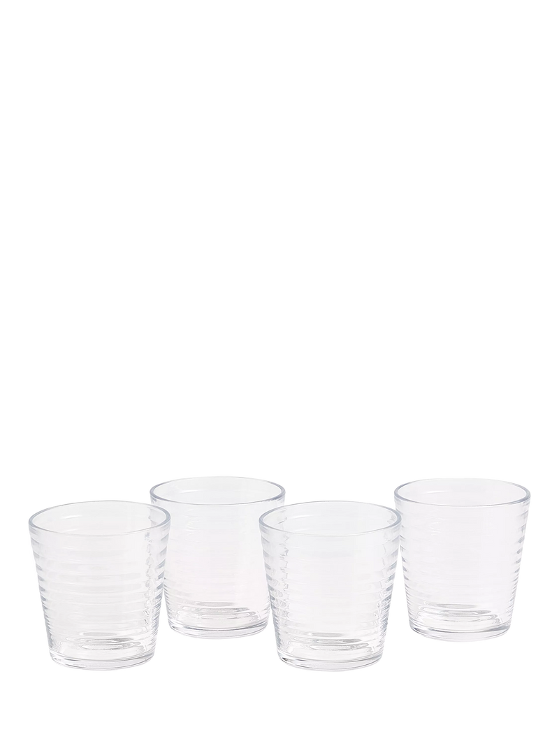 Royal Doulton Gordon Ramsay Maze Glass Tumbler, Set of 4, 340ml, Clear