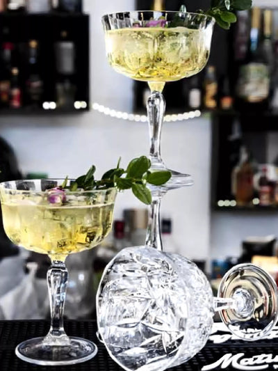 John Lewis John Lewis Paloma Opera Crystal Champagne Coupe Glass Set of 2 245ml Clear- Buy online at McGrocer