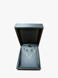 E.W Adams 9ct gold diamond jewellery set, imported from the UK