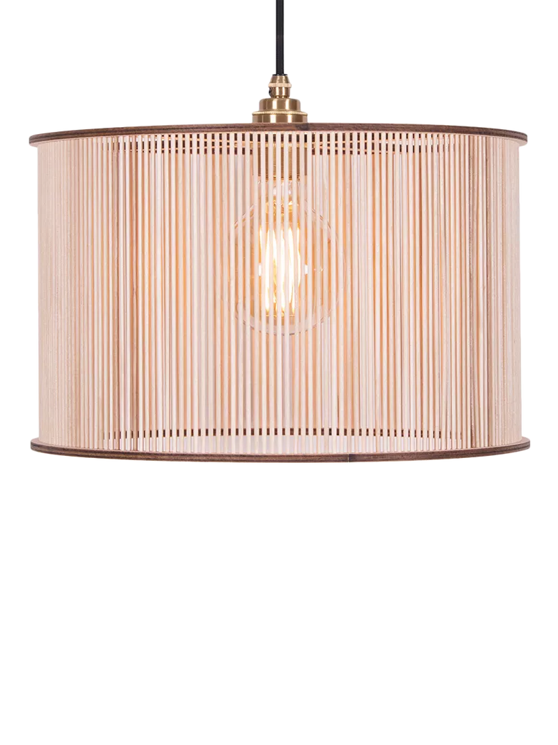 Tom Raffield Artus birch wood pendant ceiling light, imported from the UK