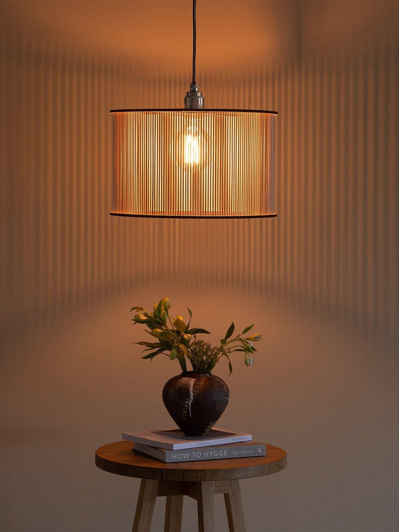 Tom Raffield Artus birch wood pendant ceiling light, imported from the UK