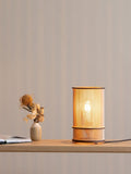 Tom Raffield Artus table lamp birch wood, UK version