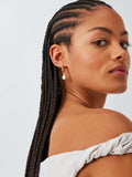 John Lewis gold hoop earrings trio set, UK version