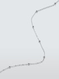 John Lewis delicate satellite chain necklace, silver tone, UK version