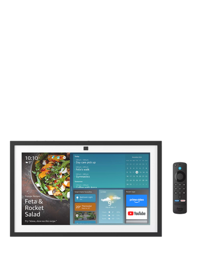John Lewis Amazon Echo Show 15 (2nd Gen) Smart Display with 15.6-inch Full HD Screen and Alexa Voice Remote, White- Buy online at McGrocer
