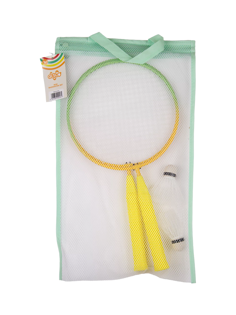 Mookie Mini Badminton Set two rackets shuttlecocks, UK version