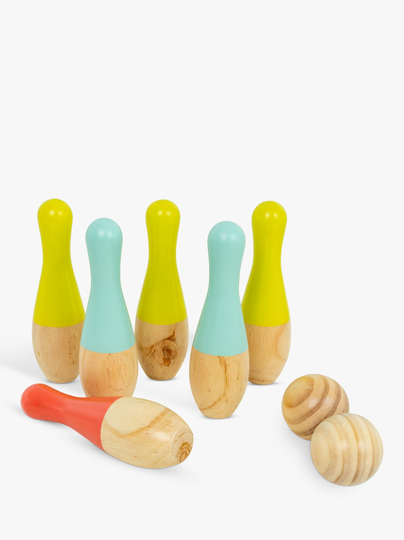 Mookie wooden skittle set outdoor game (British brand)