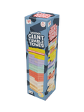 Mookie Giant Wooden Tumble Tower with pastel blocks (British brand)