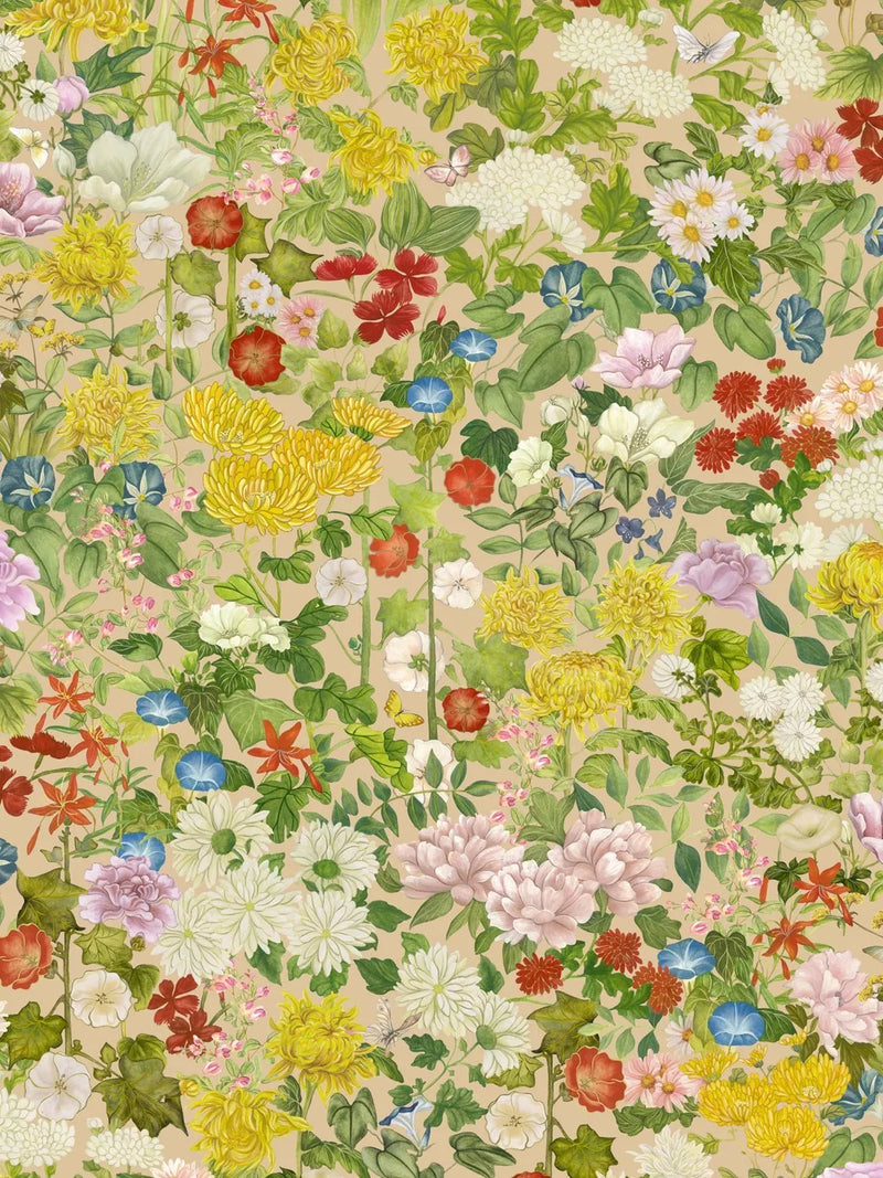 Cole & Son Flora Province wallpaper in Taupe and Neutral - British product