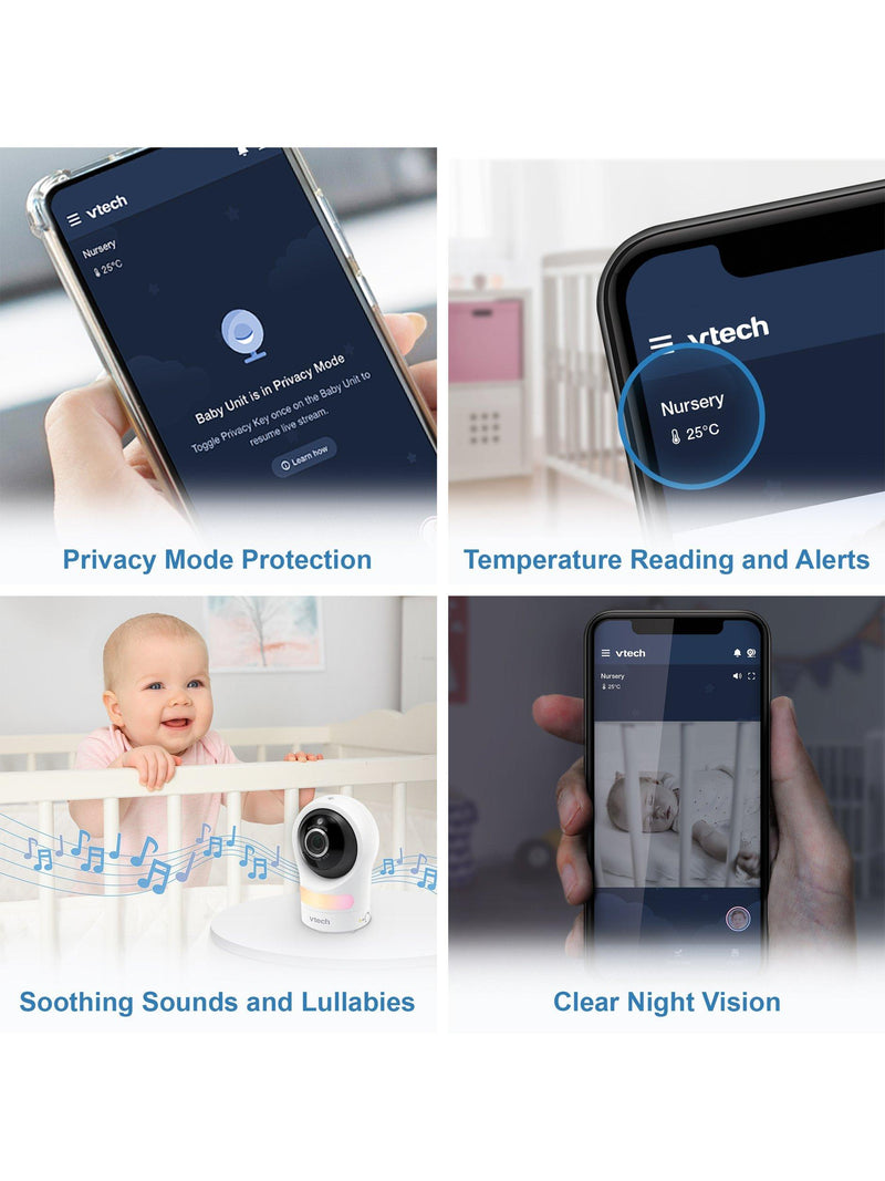 VTech RM9761 smart baby monitor 1080p HD - British product