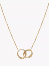 John Lewis Tutti Textured Interlocking Pendant Necklace, Gold- Buy online at McGrocer