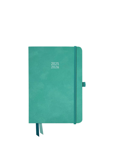 John Lewis BLOX Stationery A5 Mid Year Academic 2025-26 Diary, Sea Green- Buy online at McGrocer