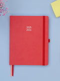 BLOX Stationery large academic diary coral 2025-26 - British product