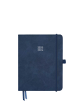 BLOX Stationery large academic diary 2025-26 denim, UK version