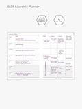 BLOX Stationery large academic diary 2025-26 denim, UK version