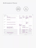 BLOX Stationery large academic diary 2025-26 denim, UK version