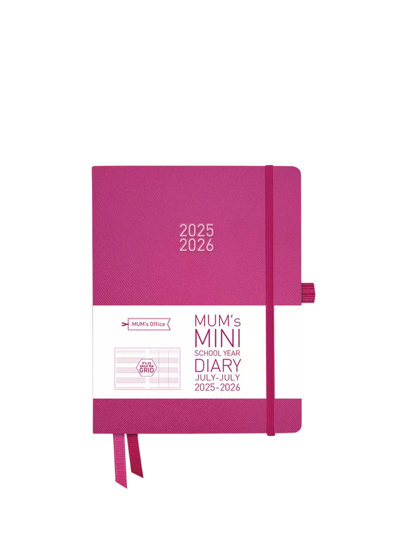 MUM's Office Mini Academic Mid-Year Diary Pink, UK version
