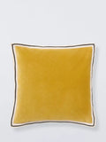 John Lewis Bordered Velvet Cushion 45 x 45cm