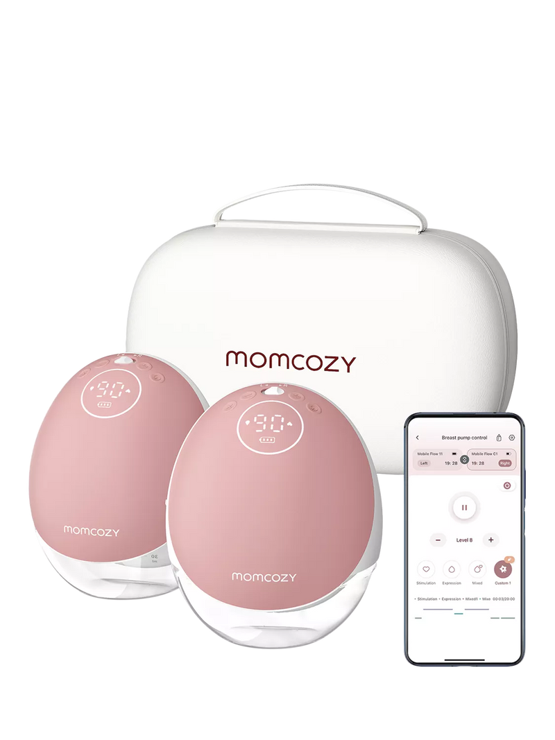 Momcozy M9 double breast pump mobile flow (British brand)